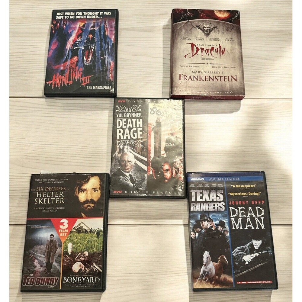 Horror Lot Bram Stoker’s Dracula Mary Shelley’s Frankenstein, Howling III Etc